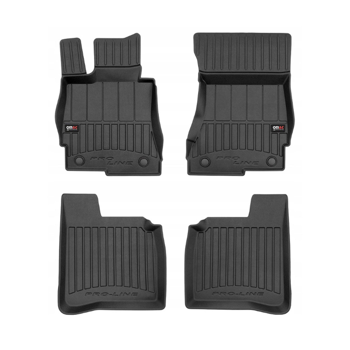 Mercedes S Class W221 LWB Floor Mat - Omac - Proline Premium TPE - Black - '07-'13 Mercedes S Class W221 LWB Floor Mat - Omac - Proline Premium TPE - Black - '07-'13